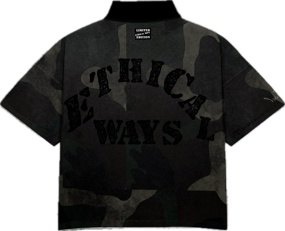 Ethical Grey Camo Polo
