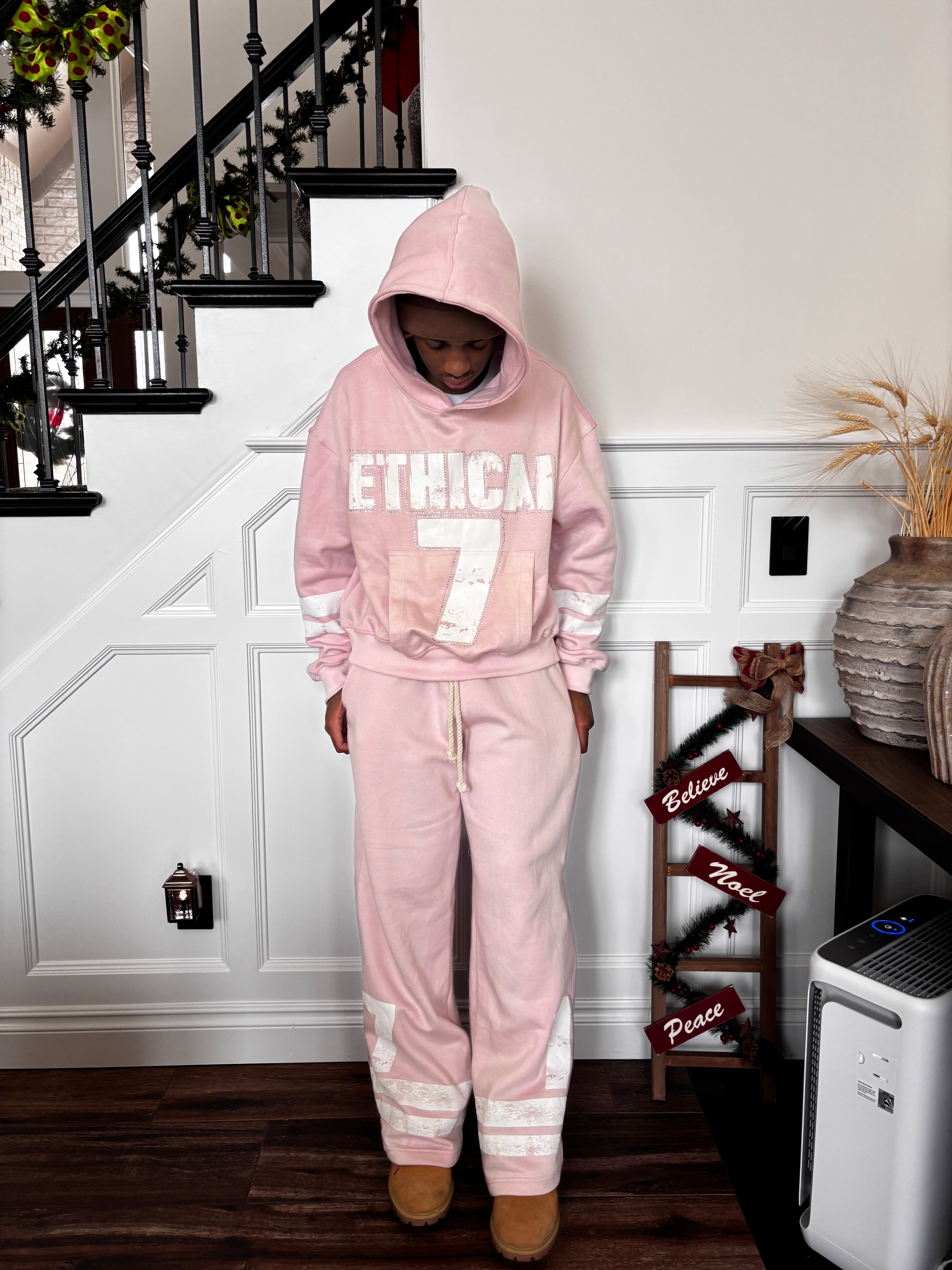 Pink "7" pants only