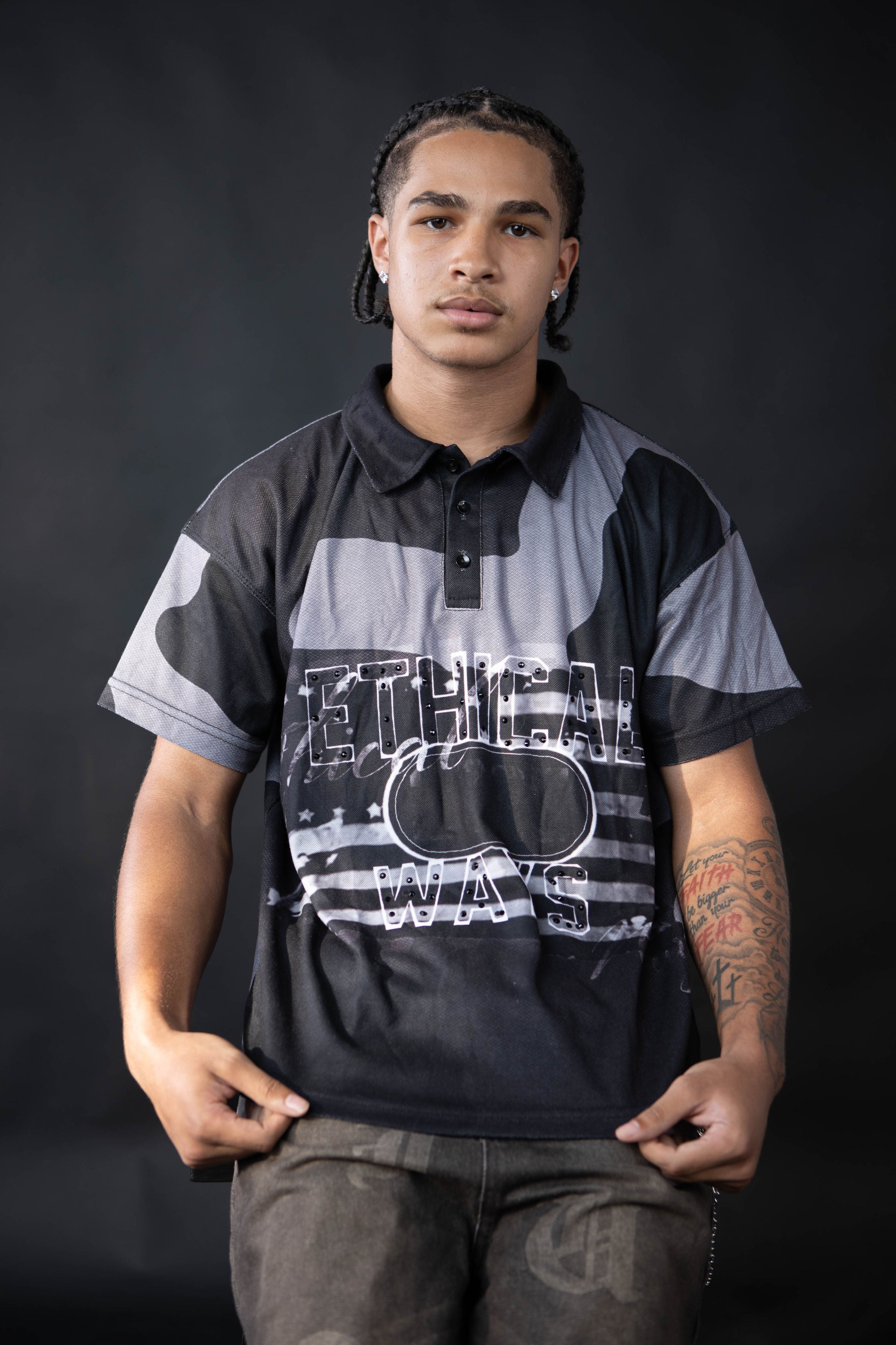 Ethical Grey Camo Polo