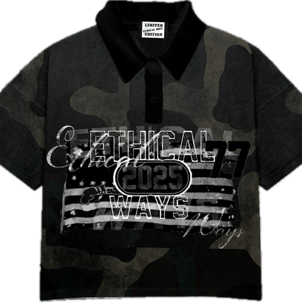 Ethical Grey Camo Polo