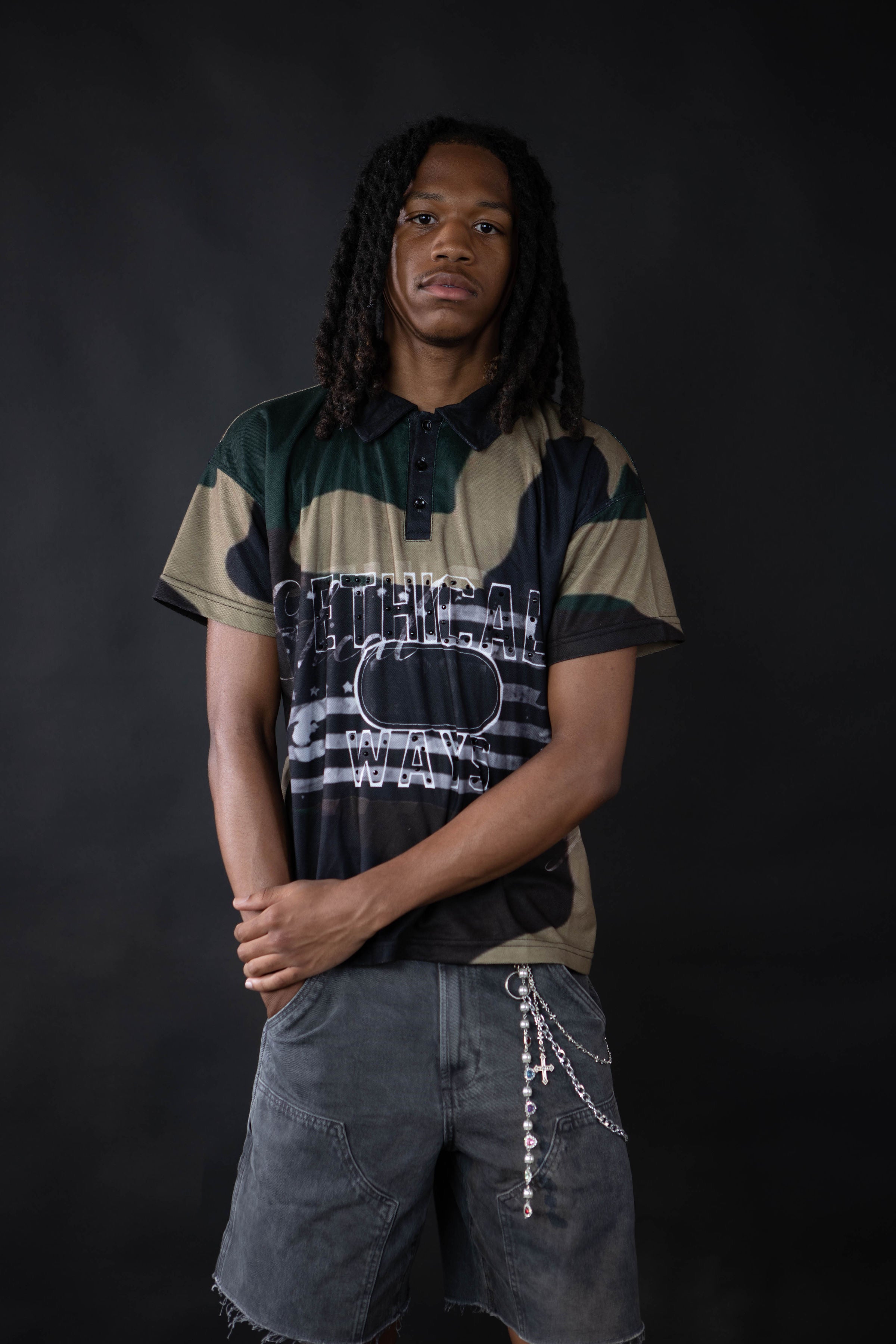 Ethical Green Camo Polo
