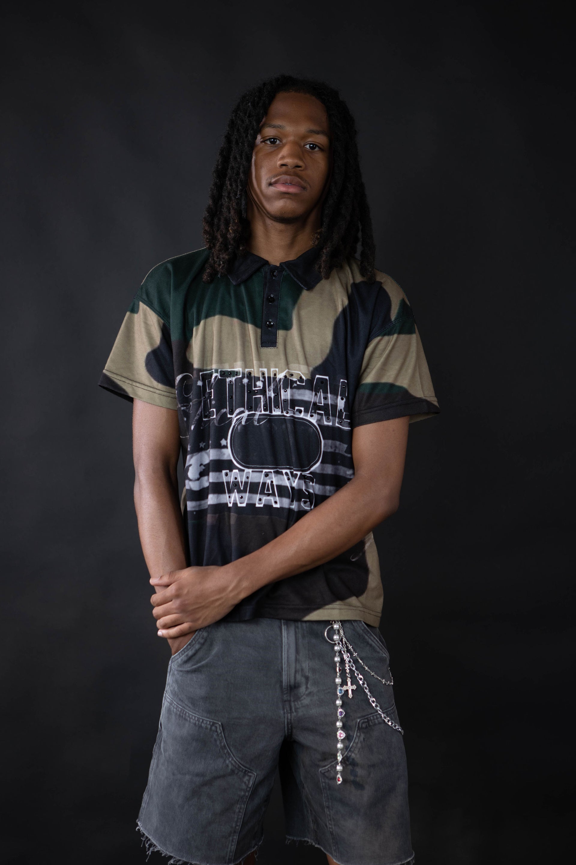 Ethical Green Camo Polo