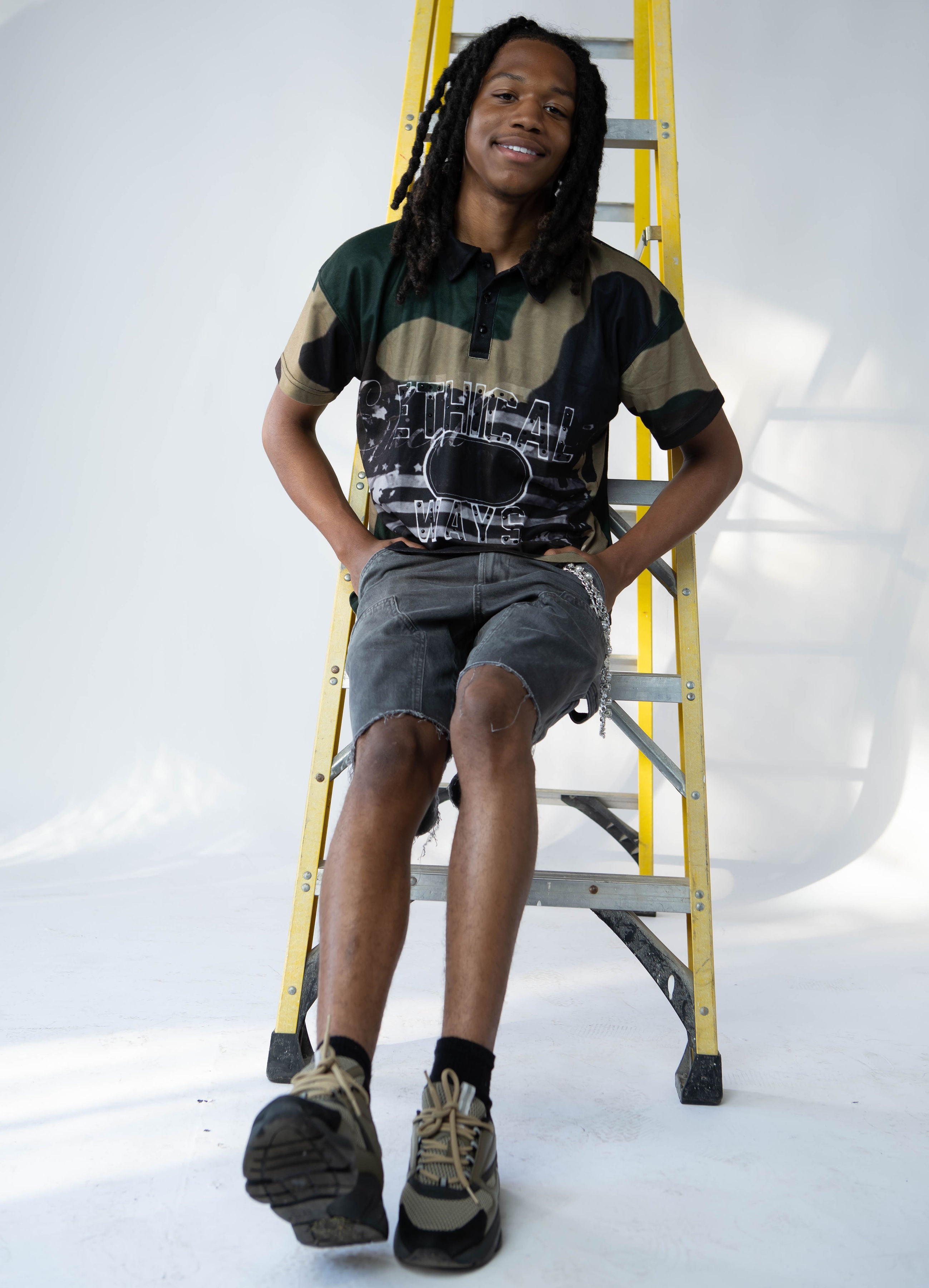 Ethical Green Camo Polo