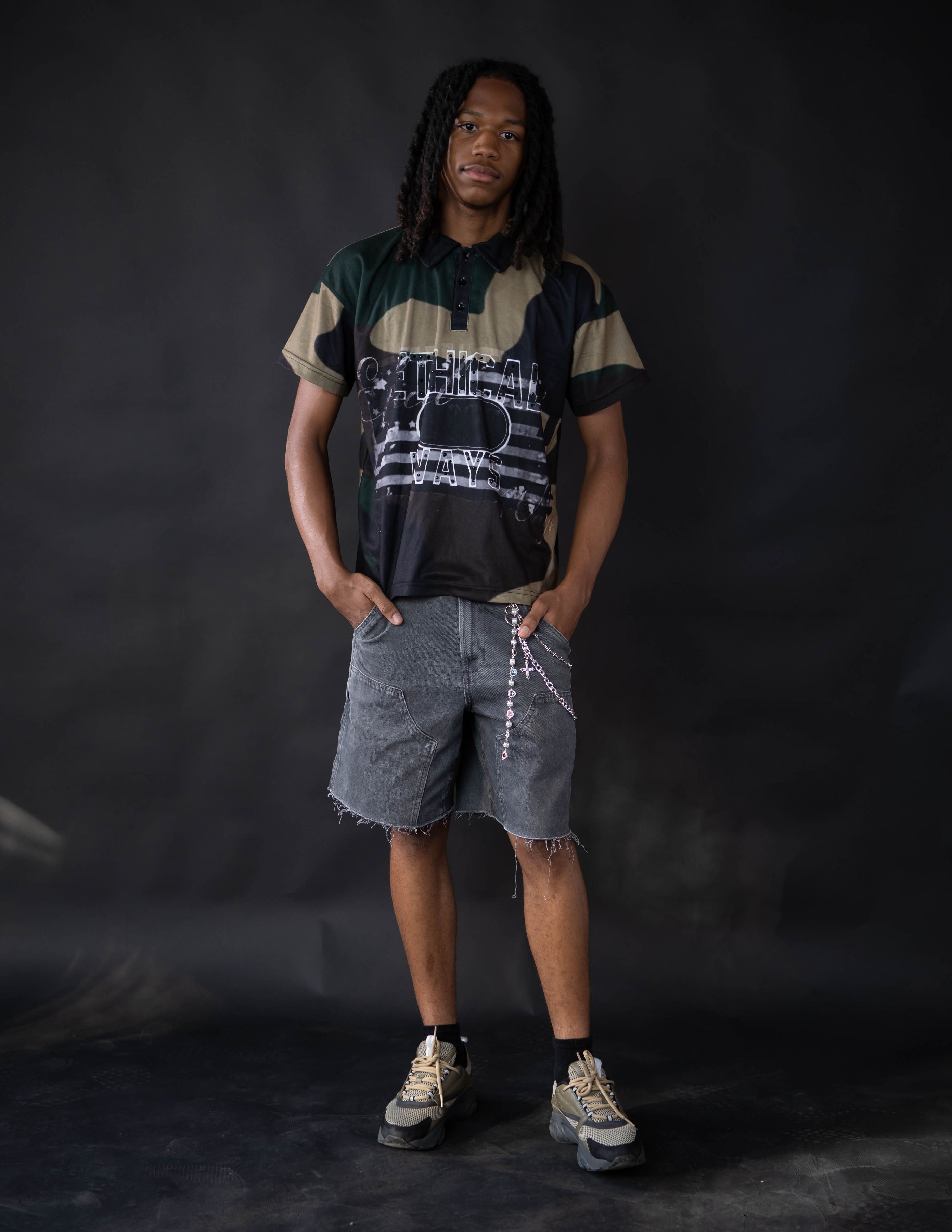 Ethical Green Camo Polo