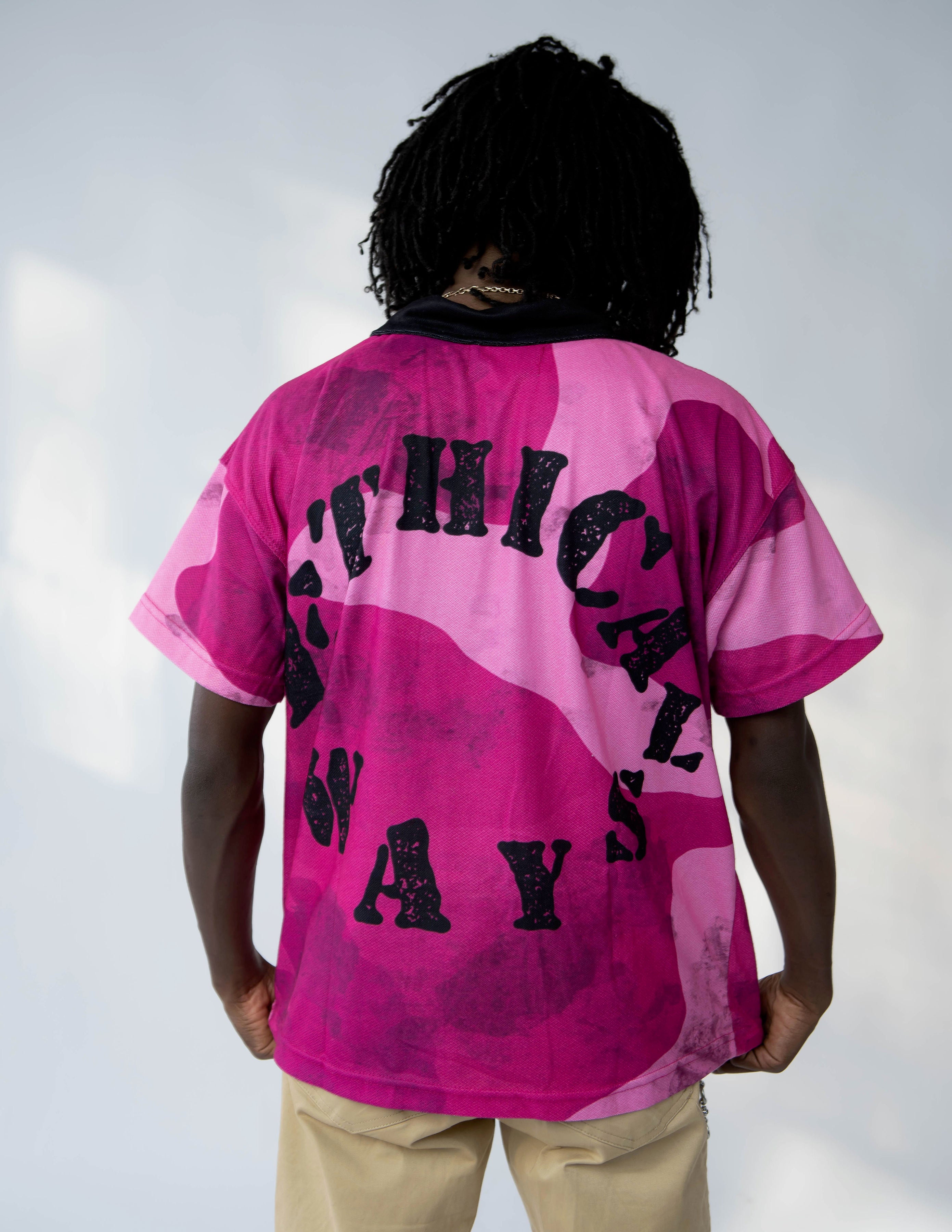 Ethical Pink Camo Polo