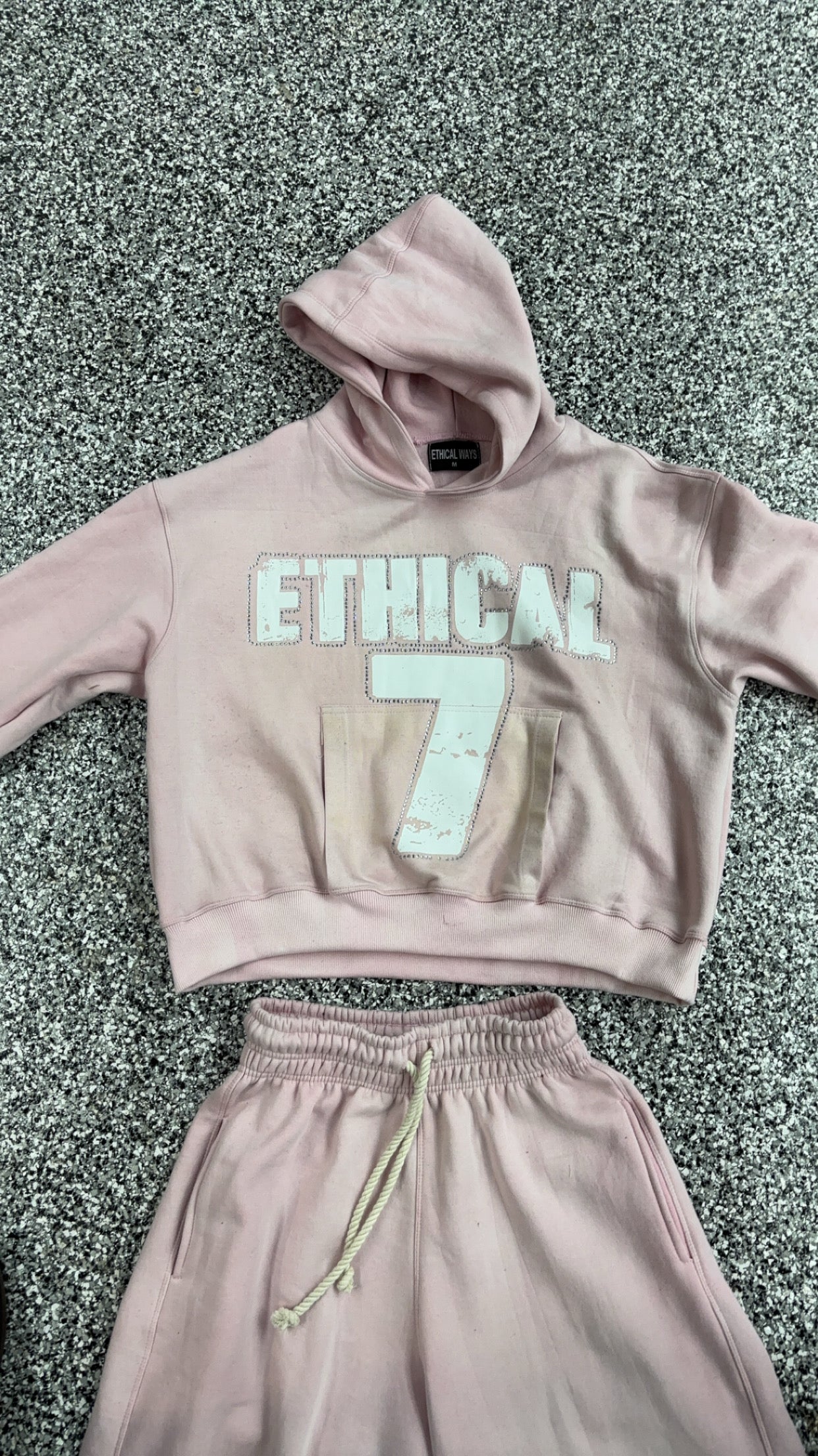 Pink "7" hoodie only