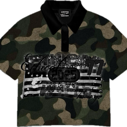 Ethical Green Camo Polo