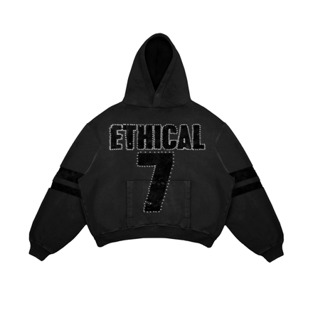 Black "7" hoodie Only